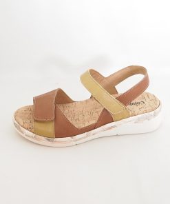 Mujer Comfort Class | Sandalias Comfort Class 5123 Cognac-Mostaza