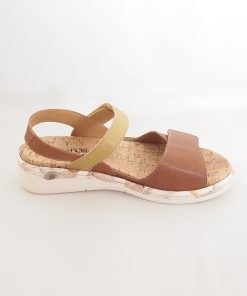 Mujer Comfort Class | Sandalias Comfort Class 5123 Cognac-Mostaza