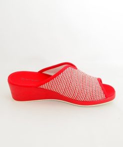 Mujer Garzon | Zapatillas De Casa Garzon 715-094 Rojo