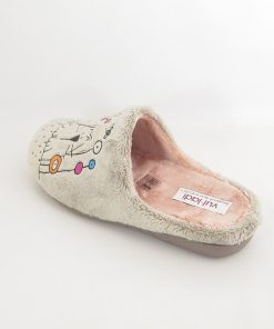 Mujer vul·ladi | Zapatillas De Casa Vul·Ladi 5207-123 Niquel