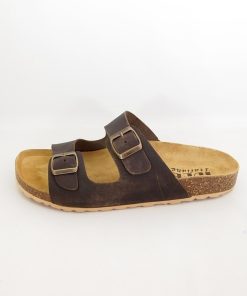 Hombre Idee italiane | Sandalias Idee Italiane 595 Marron