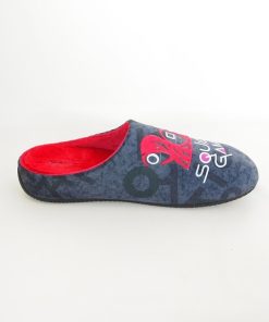 Hombre Garzon | Zapatilla De Casa Garzon 16305-246 Negro-Rojo