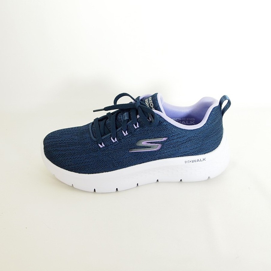 Mujer Skechers | Zapatillas Deportivas Skechers Go Walk Flex Strikking Look 124960 Azul