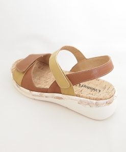 Mujer Comfort Class | Sandalias Comfort Class 5123 Cognac-Mostaza