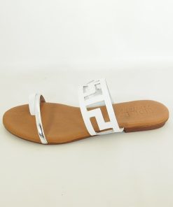 Mujer Ilse Jacobsen | Sandalias Idee Italiane 6832 Blanco-Plata