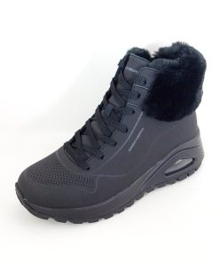 Mujer Skechers | Botines Skechers Uno Rugged Fall Air 167274 Negro