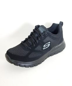 Hombre Skechers | Zapatillas Deportivas Skechers Burns Agoura 52635 Negro