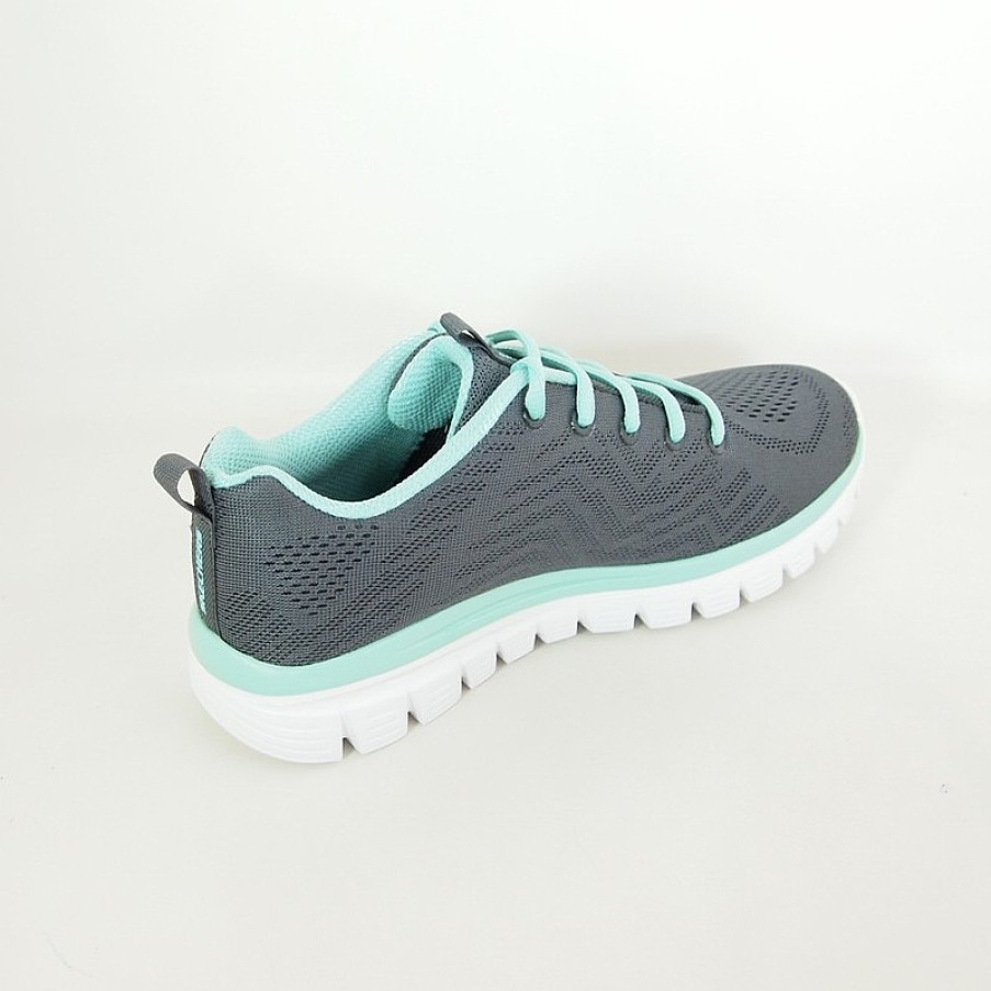 Mujer Skechers | Zapatillas Deportivas Skechers 12615 Graceful Get Connected Gris