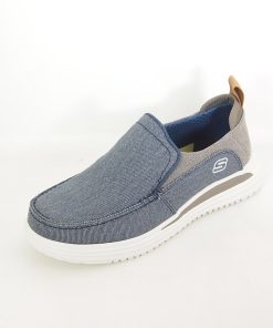 Hombre Skechers | Zapatos Skechers Proven Evers 204472 Azul