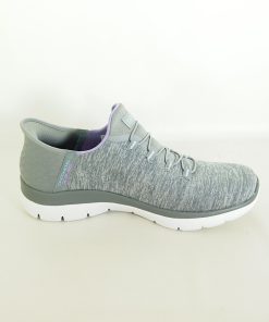 Mujer Skechers | Zapatillas Skechers Slip-Ins Summits Dazzling Haze 149937 Gris