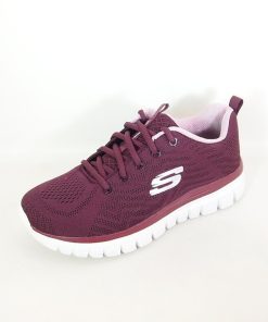 Mujer Skechers | Zapatillas Deportivas Skechers 12615 Graceful Get Connected Granate