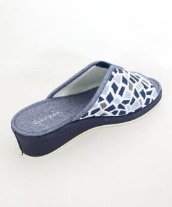 Mujer Garzon | Zapatillas De Casa Garzon 1890-196 Azul