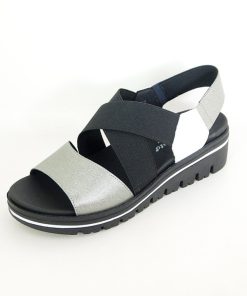 Mujer piesanto | Sandalias Piesanto 220787 Acero-Blanco