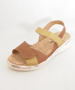 Mujer Comfort Class | Sandalias Comfort Class 5123 Cognac-Mostaza