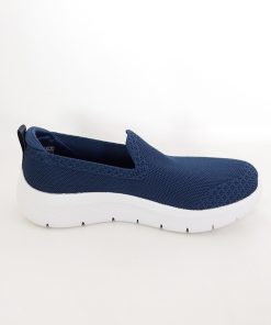 Mujer Skechers | Zapatos Skechers Go Walk Flex Bright Summer 124957 Azul