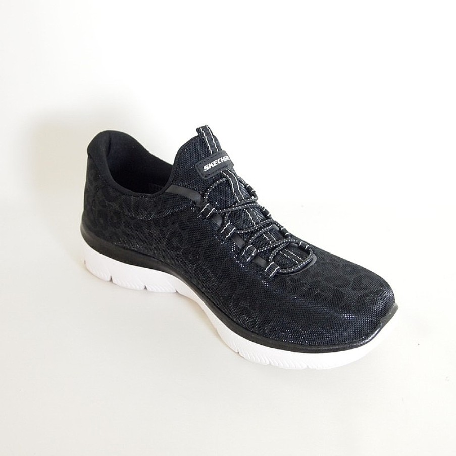 Mujer Skechers | Zapatillas Deportivas Skechers Summits Spartkling Spots 15011 Negro